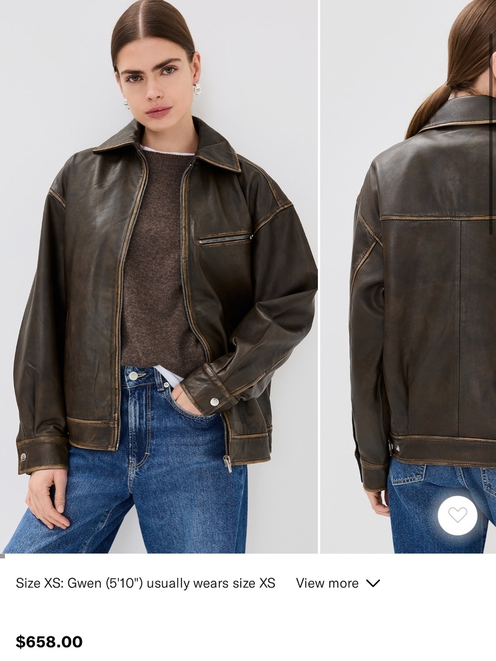 SOLD OUT Veda x Reformation Marco Leather Jacket